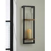 image:imageSignature Design by Ashley Wood and Metal Wall Candle Sconce Colburn