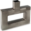 image:imageSignature Design by Ashley Wrengrove Vase Cast Aluminum Vase with Antiqued NickelTone Finish Sculptural Geometric Design for Faux and Dried Florals 988 W x 313 D x 2113 H1775 W x 313 D x 16 H