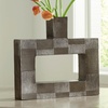 image:imageSignature Design by Ashley Wrengrove Vase Cast Aluminum Vase with Antiqued NickelTone Finish Sculptural Geometric Design for Faux and Dried Florals 988 W x 313 D x 2113 H1775 W x 313 D x 16 H