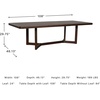 image:imageSignature Design by Ashley Yingden 1Piece Extendable Dining Table BrownDark Brown