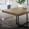 image:imageSignature Design by Ashley Yingden 1Piece Extendable Dining Table BrownLight Brown  Black