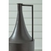 image:imageSignature Design by Ashley Zainforth Modern Indoor 20 Distressed Metal Tabletop Vase with Handle Dark Brown20