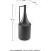 image:imageSignature Design by Ashley Zainforth Modern Indoor 20 Distressed Metal Tabletop Vase with Handle Dark Brown20