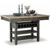 image:imageSignature Design by Ashley 1Piece Counter Height Dining Table with StorageAlmost Black