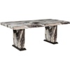 image:imageSignature Design by Ashley 80 Modern Faux Marble Dining Table Seats 8