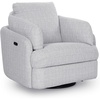 image:imageSignature Design by Ashley Alainmont 1Piece Swivel Power Recliner StoneLight Gray