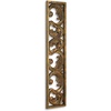 image:imageSignature Design by Ashley Candelario Traditional Scrollwork Wood 10 x 42 Inch Wall Decor Antique Brown