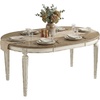 image:imageSignature Design by Ashley Extendable Round to Oval Dining Table WhiteWhitewash