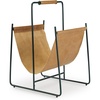 image:imageSignature Design by Ashley Faronworth Casual Leather Magazine Rack with Handle Light Brown amp Black