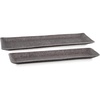 image:imageSignature Design by Ashley Garekton Casual Table Top Tray Set Set of 2 Silver