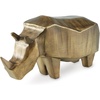 image:imageSignature Design by Ashley Gentwell Rhino Sculpture Gold Statue