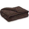 image:imageSignature Design by Ashley Gold Chenille Throw Blanket Soft Chunky KnitDark Brown