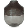 image:imageSignature Design by Ashley Harpwick Vase Iridescent Gray Blown Glass Vase with HandCarved Pattern Modern Accent for Faux and Dried Floral Arrangements 825 W x 825 D x 1013 H825 W x 825 D x 10 H