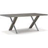 image:imageSignature Design by Ashley Krystanza Casual Dining Table with Cross Base Light Gray