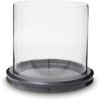 image:imageSignature Design by Ashley Large Glass amp Marble Hurricane Candle HolderClear  Black