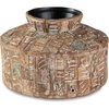image:imageSignature Design by Ashley Meltland 10 Geometric Vase BrownLight Brown  Black