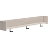 image:imageSignature Design by Ashley Neilsville Wall Mounted Coat Rack with Shelf WhitewashBeige