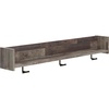 image:imageSignature Design by Ashley Neilsville Wall Mounted Coat Rack with Shelf WhitewashGrayish Brown