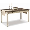image:imageSignature Design by Ashley Rectangular Farmhouse Dining Table 6 DrawersWhitewash