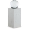 image:imageSignature Design by Ashley Sellner Sculpture Clear Crystal and White Marble Sculpture Minimalist Modern Accent for Contemporary Shelves Consoles and Tabletops 5 W x 5 D x 1225 H5 W x 5 D x 1225 H