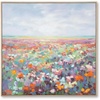 image:imageSignature Design by Ashley Sethford Classic Hand Painted Flower Wall Art 48 x 48 Inches Blue amp Orange