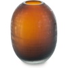 image:imageSignature Design by Ashley Small Amber Glass Vase GridDark Brown