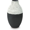 image:imageSignature Design by Ashley Tall Large Decorative Vase Black and WhiteAntique White  Black