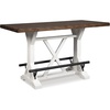 image:imageSignature Design by Ashley Valebeck 1Piece Dining Table Farmhouse TrestleCounter Rectangular