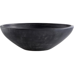 image:imageSignature Design by Ashley 16 Large Rustic Black Ceramic Centerpiece BowlBlack