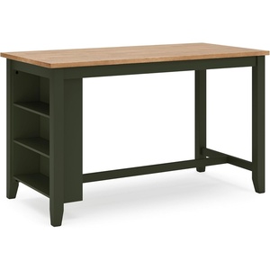 image:imageSignature Design by Ashley 1Piece Counter Height Dining Table 60InchLight Brown  Green