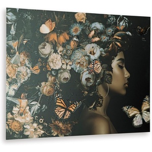 image:imageSignature Design by Ashley 1Piece Wall Art Floral Tempered Glass