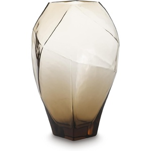 image:imageSignature Design by Ashley Amber Brown Glass Vase Tall Diamond Shape