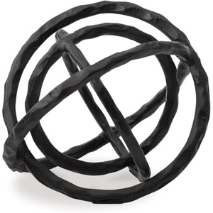 image:imageSignature Design by Ashley Barlee Modern Black Circle Sculpture Decor