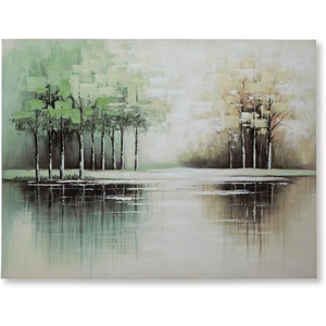 image:imageSignature Design by Ashley Garlenridge Contemporary Landscape Wall Art 48 x 36 Inches Green amp Light Brown