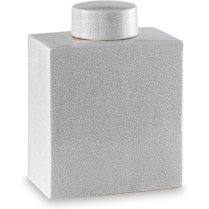 image:imageSignature Design by Ashley Haddworth Jar Ceramic Jar With OffWhite Crackle Glaze Accent Piece for Dining Room Den or Traditional Home Decor 8 W x 475 D x 11 H4326 Ounces