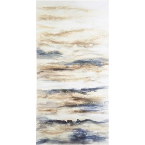 image:imageSignature Design by Ashley Joely 1Piece Canvas Wall Art 30x60 BlueTan