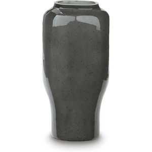 image:imageSignature Design by Ashley Kierlain Vase Gray Glass Decorative Vase with Black Speckles Classic Silhouette for Faux and Dried Florals 638 W x 425 D x 1538 HGray  Black