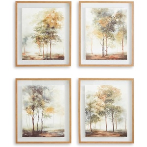 image:imageSignature Design by Ashley Large Glass Framed Landscape Wall Art Set of 4