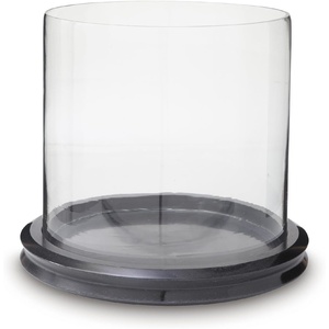 image:imageSignature Design by Ashley Large Glass amp Marble Hurricane Candle HolderClear  Black