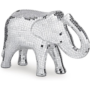 image:imageSignature Design by Ashley Large Silver Elephant Statue Mosaic Glass