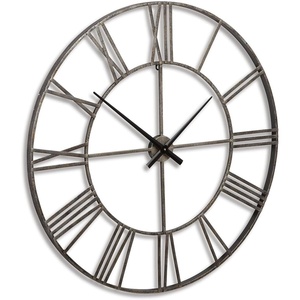 image:imageSignature Design by Ashley Large Silver Roman Numeral Wall Clock 36 InchSliver