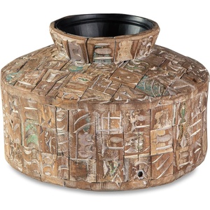 image:imageSignature Design by Ashley Meltland 10 Geometric Vase BrownLight Brown  Black