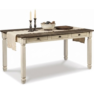 image:imageSignature Design by Ashley Rectangular Farmhouse Dining Table 6 DrawersWhitewash