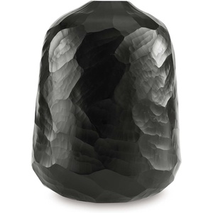 image:imageSignature Design by Ashley Ryanford Modern Indoor 10 HandCarved Glass Tabletop Vase Black725 W x 725 D x 10 H