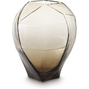 image:imageSignature Design by Ashley Sculptural Amber Brown Glass Flower Vase