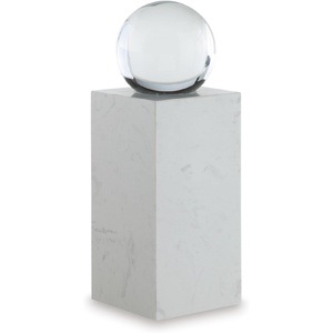 image:imageSignature Design by Ashley Sellner Sculpture Clear Crystal and White Marble Sculpture Minimalist Modern Accent for Contemporary Shelves Consoles and Tabletops 5 W x 5 D x 1225 H5 W x 5 D x 1225 H
