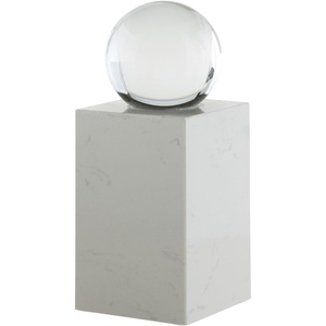 image:imageSignature Design by Ashley Sellner Sculpture Clear Crystal and White Marble Sculpture Minimalist Modern Accent for Contemporary Shelves Consoles and Tabletops 5 W x 5 D x 1225 H5 W x 5 D x 1425 H