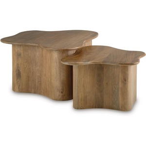 image:imageSignature Design by Ashley Solid Mango Wood Nesting Coffee Table Set of 2