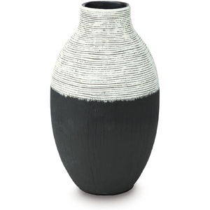 image:imageSignature Design by Ashley Tall Large Decorative Vase Black and WhiteAntique White  Black