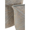 image:imageSignature Design by Ashley 15Inch Tall Polyresin Gold Flower VaseGray  Metallic